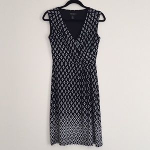 White House Black Market Black & White Dress